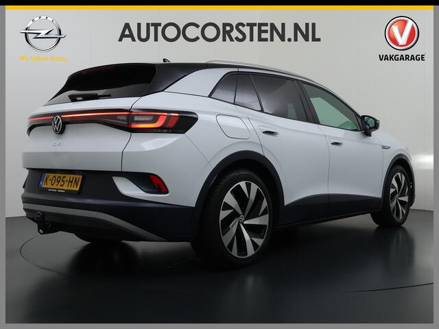 Volkswagen ID.4 First 82kWh SOH 90% Warmtepomp Trekhaak Camera Adap.Cruise Apple Carplay Android Auto Stuur+Stoelverwarming Navi Ecc Pdc Lmv 20" Led Wifi Voorruitverwarming DAB Isofix Verkeersbord detectie 1.000KG Trekgewicht 1e Eigenaar Dealeronderhouden