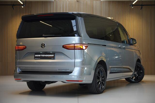 Volkswagen MULTIVAN 1.4/218pk eHybrid L2 Bulli Edition 7p. Blackstyle|2024|Standkachel|El.schuifdeuren|18"Blackstyle|LED|Cruise+ACC|PDC+Camera|Trekhaak|Blindspot|All-Seasons