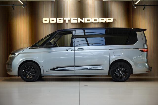 Volkswagen MULTIVAN 1.4/218pk eHybrid L2 Bulli Edition 7p. Blackstyle|2024|Standkachel|El.schuifdeuren|18"Blackstyle|LED|Cruise+ACC|PDC+Camera|Trekhaak|Blindspot|All-Seasons