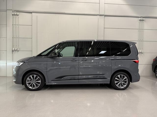 Volkswagen MULTIVAN 1.4 eHybrid EDITION 7p. PANO/LEER/MASSAGE+VENTILATIE/IQ-LIGHT/ELECTR.SCHUIFDEUREN/SFEER/CAMERA/18"/PURE-GREY/VOLLEDIG VW DEALER HISTORIE