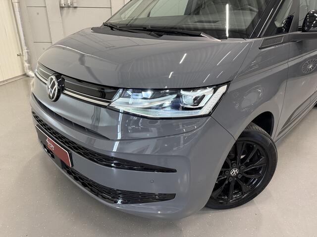 Volkswagen MULTIVAN 1.4 eHybrid L2 EDITION 7p. PANO/TREKHAAK/LEER/HEAD-UP/IQ-LIGHT/ACC/ADAPTIVE-ONDERSTEL/SFEER/CAMERA/CARPLAY/ELECTR.SCHUIFDEUREN/18"BLACK/TWO-TONE PURE GREY MET DEEP BLACK/VOLLEDIGE VW DEALER HISTORIE, NET OH BEURT GEHAD