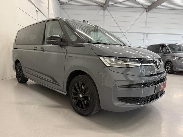 Volkswagen MULTIVAN 1.4 eHybrid L2 EDITION 7p. PANO/TREKHAAK/LEER/HEAD-UP/IQ-LIGHT/ACC/ADAPTIVE-ONDERSTEL/SFEER/CAMERA/CARPLAY/ELECTR.SCHUIFDEUREN/18"BLACK/TWO-TONE PURE GREY MET DEEP BLACK/VOLLEDIGE VW DEALER HISTORIE, NET OH BEURT GEHAD