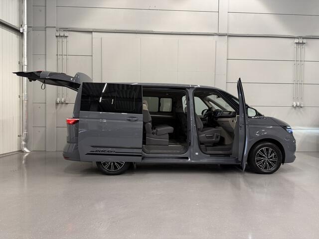 Volkswagen MULTIVAN 1.4 eHybrid L2 BULLI EDITION 7p. PURE-GREY/TREKHAAK/CAMERA/ACC/STANDKACHEL/CARPLAY/NAVI/ELECTR.A.KLEP/PRIVACY/17"/SCHUIFRUITJES/VOLLEDIG VW DEALER HISTORIE