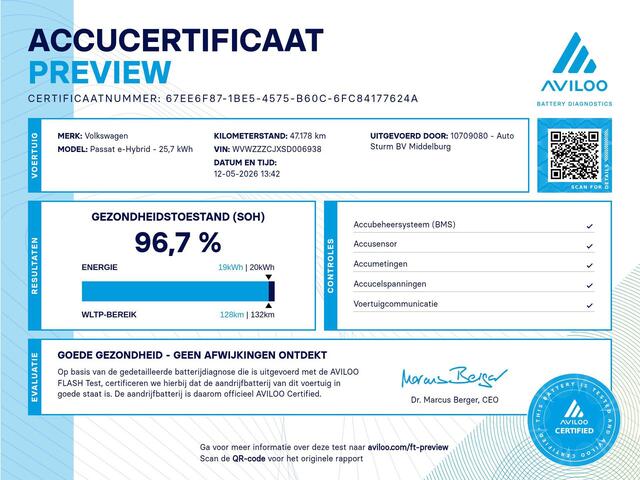 Volkswagen PASSAT Variant 1.5 eHybrid R-Line Edition NL-Auto, SoH 97% Volle Opties!