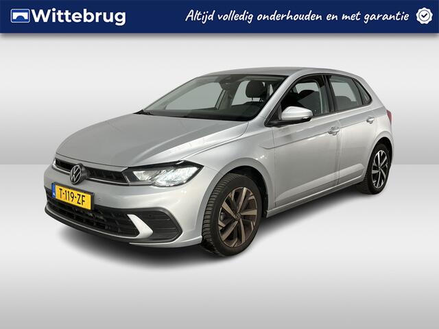 Volkswagen POLO 1.0 TSI Life / AUTOMAAT/ FABRIEKSGARANTIE T/M 10-2027/ APP-CONNECT/ ADAPT. CRUISE/ LED/ 16" LMV/ DAB/ NAVI/ PARK. SENSOREN/ AIRCO/ BLUETOOTH
