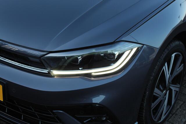 Volkswagen POLO 1.0 TSI 2x R-Line Automaat Navigatie/Virtual cockpit/Adaptive cruise control/Achteruitrijcamera/Parkeersensoren rondom/Apple carplay/Stoelverwarming/LED grill/IQ.light/Climate control/Draadloze telefoonlader/DAB/17''Lichtmetalen velgen.