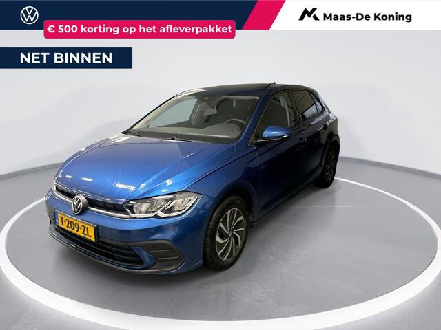 Volkswagen POLO 1.0 TSI 95pk Life · Apple/Android Car Play · Navigatie · P-Sensoren · DAB · Airco · 15'' Inch · Garantie t/m 26-10-2027 of 100.000km