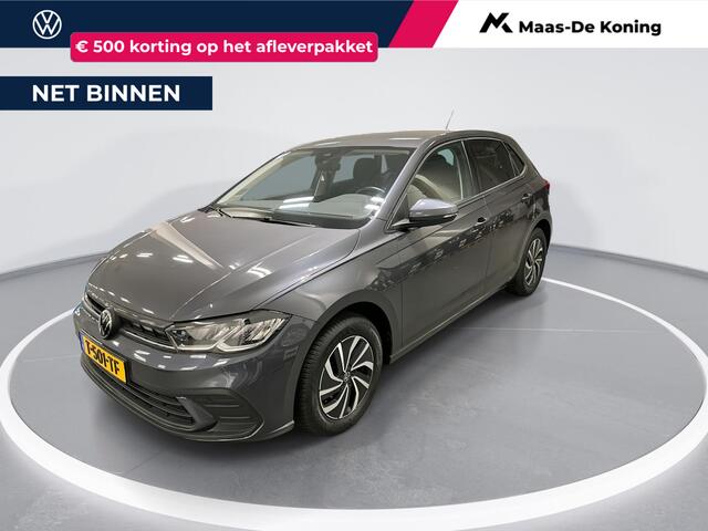Volkswagen POLO 1.0 TSI 95pk Life · Apple/Android Car Play · Airco · P-Sensoren · DAB · Getint Glas · 15'' Inch · Garantie t/m 04-09-2027 of 100.000km
