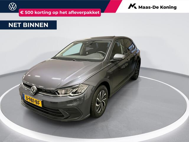 Volkswagen POLO 1.0 TSI 95pk Life · Apple/Android Car Play · P-Sensoren · DAB · Getint Glas · Airco · 15'' Inch · Garantie t/m 16-10-2027 of 100.000km