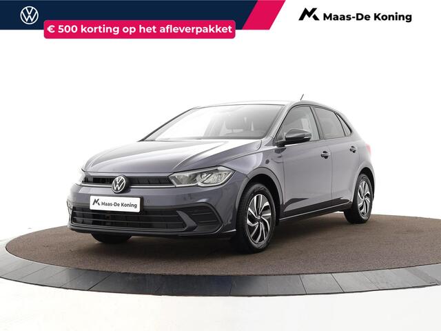 Volkswagen POLO 1.0 TSI 95pk Life · Apple/Android Car Play · P-Sensoren · DAB · Getint Glas · Airco · 15'' Inch · Garantie t/m 16-10-2027 of 100.000km