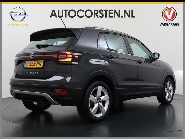 Volkswagen T-Cross 1.0TSI 111PK Automaat Executive-Pack Navi Ecc Adap.Cruise Control Apple Carplay Android Auto Pdc Style Dodehoek detectie Lmv Led Isofix DAB Bluetooth Licht-Regensensor App-Connect 1e Eigenaar Origineel Nederlandse Auto
