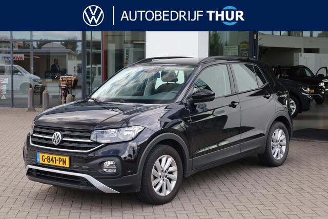 Volkswagen T-Cross 1.0 TSI Life 95PK / 70kW, NL auto 2e eigenaar, trekhaak, 16" LMV, dodehoekdetectie (side assist), navigatie, lendesteunen, adaptieve cruise control (acc), lane assist, airco, elektrisch verstel- en verwarmbare buitenspiegels, multifunctioneel lederen stuu