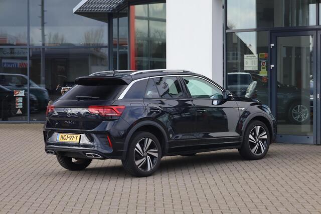 Volkswagen T-Roc 1.5 TSI R-Line 150PK / 110kW Achteruitrijcamera, draadloos Apple Carplay & Android Auto, verwarmbare voorstoelen + stuurwiel, dodehoeksensor (Side Assist), parkeerassistent (Park Assist), volledig digtiaal instrumentenpaneel (Digital Cockpit Pro), full LE