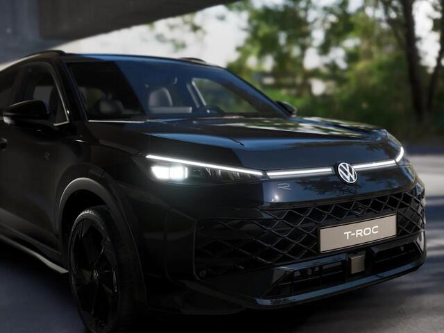 Volkswagen T-Roc R-Line First Edition 1.5 eTSI 110 kW / 150 PK SUV | Interieur Pakket leder 'Varenna' | Black Style Pakket | Panoramaschuif-kanteldak | Trekhaak | Koplampverlichting matrix-led (IQ.LIGHT) | Assistance Pakket | Elek. achterklep