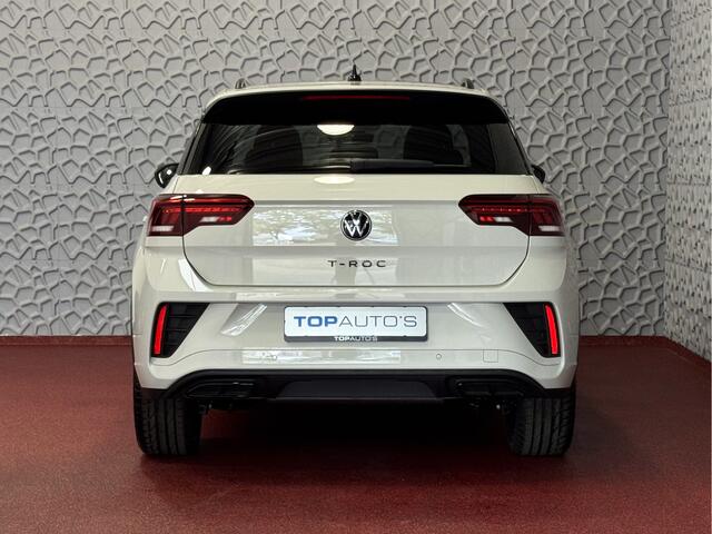 Volkswagen T-Roc 1.5 TSI 150PK R-LINE PANORAMA ? NIEUWE AUTO ? BLACKLINE EVO IQ LIGHT ALCANTARA ELEK.KLEP CARPLAY STOEL/STUUR VERW. 19"LMV VIR.COCKPIT 06/2025 SCHUIFDAK "Volkswagen rijden begint bij Topautos.nl - 75 topmodellen direct op voorraad!"