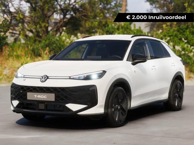 Volkswagen T-Roc R-Line First Edition 1.5 eTSI 150 PK 7 versn. DSG · Electrische achterklep · Achteruitrijcamera · Draadloze telefoonlader ·