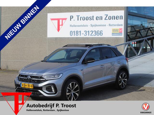 Volkswagen T-Roc 1.5 TSI R-Line Panoramadak/ IQ.Light/Stoelverwarming/Achteruitrijcamera/Apple carplay/Adaptieve cruise control/Lane assist/Elektrische achterklep/Keyless entry/Verkeersbord herkenning/Draadloze telefoonlader