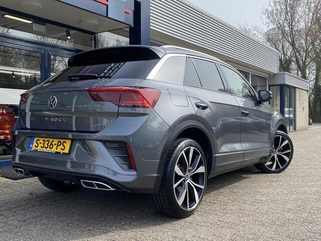 Volkswagen T-Roc 1.5 TSI R-Line Business+ / Automaat / Open-Panodak / Massage-Stoelen / Adaptieve Cruise-Control / Stoelverwarming / Matrix-LED / Sfeerverlichting / Apple-Carplay & Android-Auto / Draadloze-Telefoonlader / Climate-Control / Flippers / DAB Radio-Bluetooth /