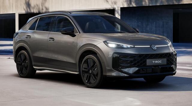 Volkswagen T-Roc 1.5 eTsi 150PK DSG R-Line First Edition / Resterende Fabrieksgarantie t/m 21-01 2030 / Black Style / Panoramadak / 19'' LMV / VW