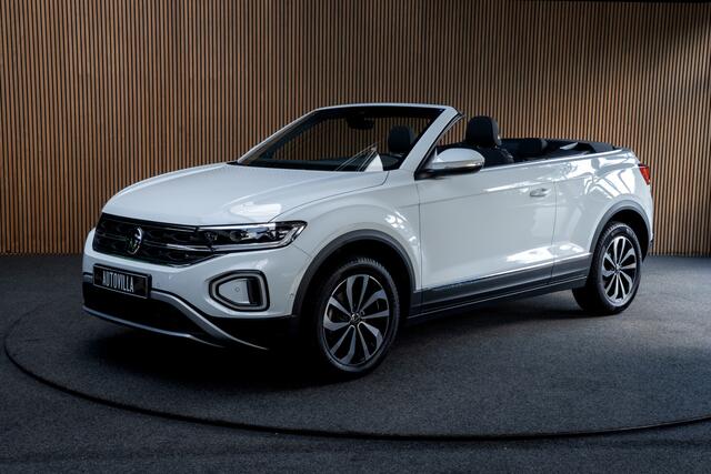 Volkswagen T-Roc Cabrio 1.5 TSI Navi Virtual C. Camera Beats PDC Stuurverwarming LED Stoelverwarming Climate Lederen dashboard LM velgen