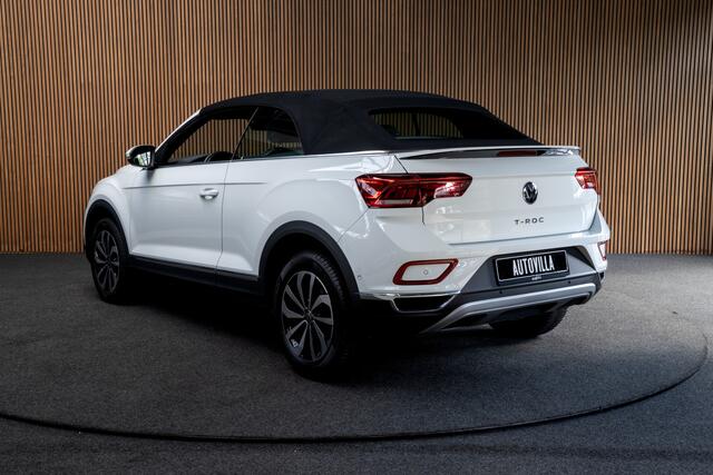 Volkswagen T-Roc Cabrio 1.5 TSI Navi Virtual C. Camera Beats PDC Stuurverwarming LED Stoelverwarming Climate Lederen dashboard LM velgen