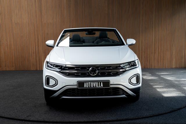 Volkswagen T-Roc Cabrio 1.5 TSI Navi Virtual C. Camera Beats PDC Stuurverwarming LED Stoelverwarming Climate Lederen dashboard LM velgen