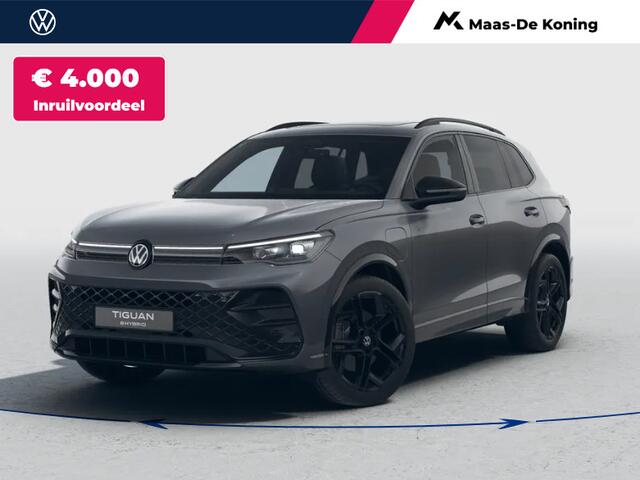 Volkswagen TIGUAN R-Line Edition 1.5 eHybrid 272 pk 6 versn. DSG · Assistance Pakket Plus · Black Style Pakket · Comfort Pakket Plus · Design Pakket · Interieur Style Pakket · Multimedia Pakket Plus · Trekhaak inklapbaar, met elektrische ontgrendeling, incl. aanhangermanoe