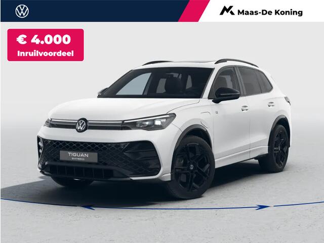 Volkswagen TIGUAN R-Line Edition 1.5 eHybrid 272 6 versn. DSG · Assistance Pakket Plus · Black Style Pakket · Comfort Pakket Plus · Design Pakket · Interieur Style Pakket · Multimedia Pakket Plus · Trekhaak inklapbaar, met elektrische ontgrendeling, incl. aanhangermanoeuvr