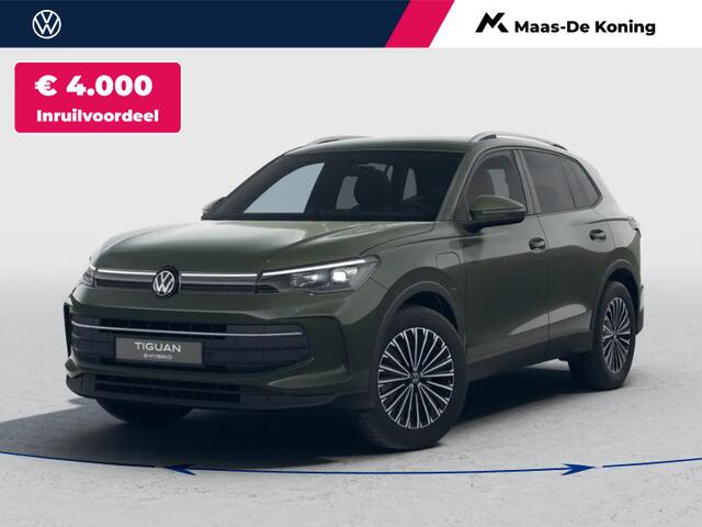 Volkswagen TIGUAN Life Edition 1.5 eHybrid 204 pk 6 versn. DSG · Comfort Pakket · Style Pakket · Trekhaak inklapbaar, met elektrische ontgrendeling, incl. aanhangermanoeuvreerhulp Trailer Assist ·