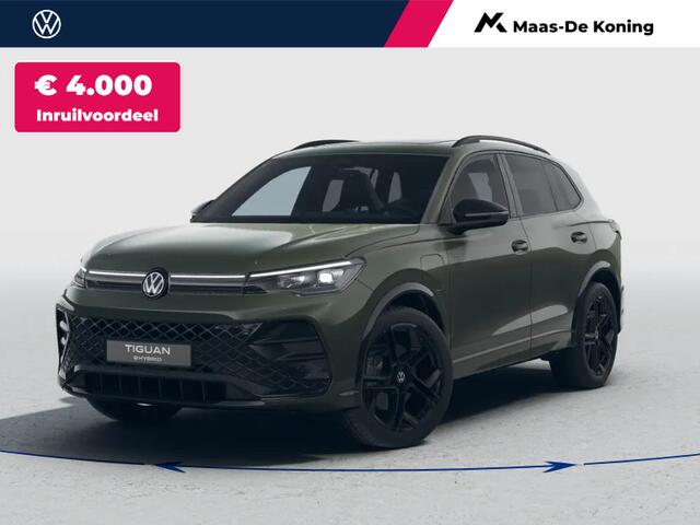 Volkswagen TIGUAN R-Line Edition 1.5 eHybrid 204 PK 6 versn. DSG · Black Style Pakket · Comfort Pakket · Trekhaak inklapbaar, met elektrische ontgrendeling, incl. aanhangermanoeuvreerhulp Trailer Assist ·