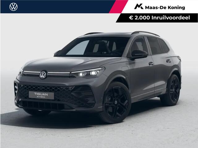 Volkswagen TIGUAN R-Line Edition 1.5 eHybrid 204 PK 6 versn. DSG · Black Style Pakket · Panoramaschuif-kanteldak · Trekhaak inklapbaar, met elektrische ontgrendeling, incl. aanhangermanoeuvreerhulp Trailer Assist ·