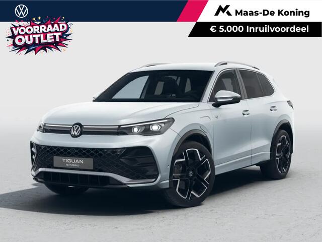 Volkswagen TIGUAN R-Line Edition 1.5 eHybrid 204 PK 6 versn. DSG · Achteruitrijcamera · Draadloze telefoonverbinding · Black Style Pakket · Panoramaschuif-kanteldak · Trekhaak inklapbaar, met elektrische ontgrendeling, incl. aanhangermanoeuvreerhulp Trailer Assist ·