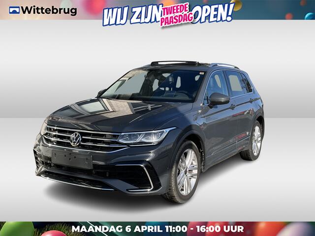 Volkswagen TIGUAN 1.4 TSI eHybrid R-Line / AUTOMAAT/ LEER/ PANO/ DCC/ APP-CONNECT/ PARK.SENSOR+360 CAMERA/ MEMORY SEAT/ STUUR+STOELVERWARM./ DODEHOEK/ HEAD-UP/ KEYLESS/ ELEK.KLEP/ NAVI/ DAB/ CLIMA/ LED/ 20'' LMV