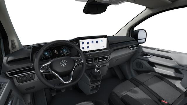 Volkswagen TRANSPORTER Bedrijfswagens Life 2.0 TDI EU6 81 kW 110 pk 6 versn. hand | BPM vrij | Achterdeuren zonder ruit | Zitpakket 3 voor Life & Style - armleuningen, bijrijdersbank met doorlaadfunctie en klaptafel | Multifunctioneel kunstlederen stuurwiel |