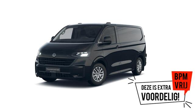 Volkswagen TRANSPORTER Bedrijfswagens Style 2.0 TDI 110 kW 150 pk 8 versn. Auto | BPM vrij | Achterdeuren zonder ruit | Navigatiesysteem 13" met draadloos App-Connect | Zitpakket 3 voor Life & Style - armleuningen, bijrijdersbank met doorlaadfunctie en klaptafel |