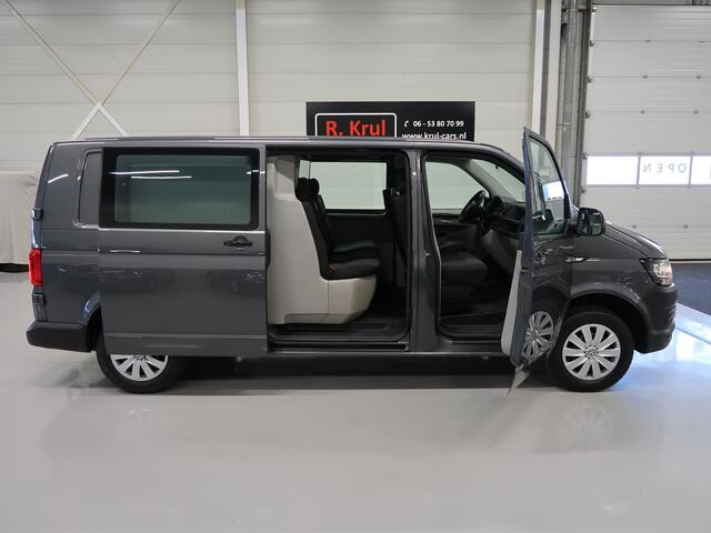 Volkswagen TRANSPORTER 2.0 TSI L2H1 DC Dubbele Cabine 6 Zitplaatsen Lange wielbasis Standkachel Trekhaak Metallic BTW verrekenbaar Elektrisch pakket Camper?