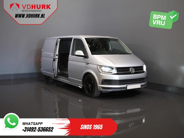 Volkswagen TRANSPORTER 2.0 TDI 140 pk DSG Aut. L2 Highline BPM VRIJ! LED/ 2x schuifdeur/ Stoelverw./ Standkachel/ Riem V.V/ Sidebars/ 18''LMV/ Camera/ Cruise/ Trekhaak/ Airco