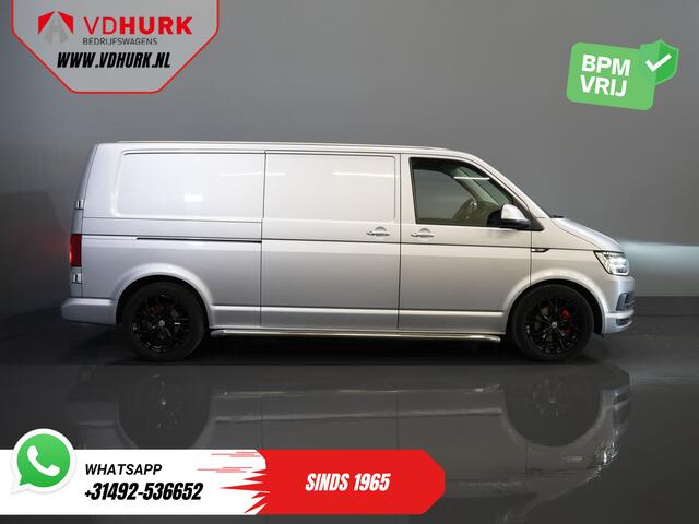 Volkswagen TRANSPORTER 2.0 TDI 140 pk DSG Aut. L2 Highline BPM VRIJ! LED/ 2x schuifdeur/ Stoelverw./ Standkachel/ Riem V.V/ Sidebars/ 18''LMV/ Camera/ Cruise/ Trekhaak/ Airco