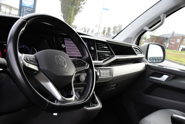 Volkswagen TRANSPORTER 2.0 TDI L2H1 32 DC Bulli Virtual, Adaptieve Cruise, Carplay, LED, Leder, 150pk, Automaat, Trekhaak, Sensoren, Uniek!
