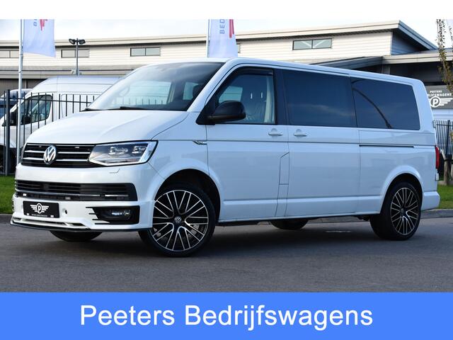 Volkswagen TRANSPORTER 2.0 TDI L2H1 DC Bulli Adaptieve Cruise, Carplay, EURO 6, Sensoren, Leder, LED, Automaat, Multimedia, Trekhaak, 2 x Schuifdeur, Uniek!