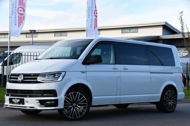 Volkswagen TRANSPORTER 2.0 TDI L2H1 DC Bulli Adaptieve Cruise, Carplay, EURO 6, Sensoren, Leder, LED, Automaat, Multimedia, Trekhaak, 2 x Schuifdeur, Uniek!