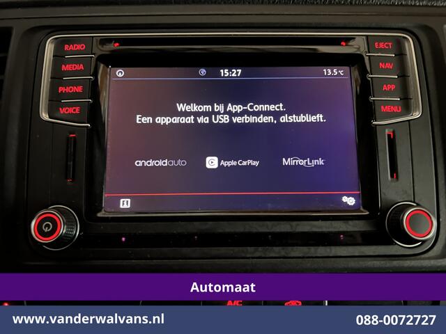 Volkswagen TRANSPORTER 2.0 TDI 150pk Automaat L2H1 inrichting Euro6 Airco | 2500kg Trekhaak | Omvormer | Navigatie, Apple Carplay, Cruisecontrol, Android Auto, Parkeersensoren, Bijrijdersbank