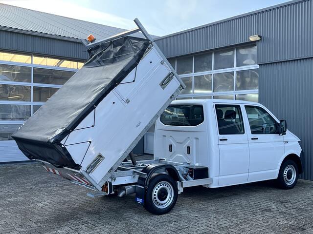 Volkswagen TRANSPORTER 2.0 TDI Pick up Kipper Open laadbak Airco 6-Persoons Telefoonverbinding Hoge schotten 1e eigenaar Dealer onderhouden Kieper P-up Doka Pritsche
