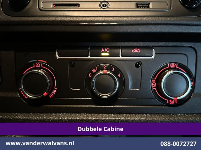 Volkswagen TRANSPORTER 2.0 TDI 150pk L2H1 Dubbele Cabine Euro6 Airco | 5-Zits | Camera | Cruisecontrol | 2500kg Trekhaak Parkeersensoren