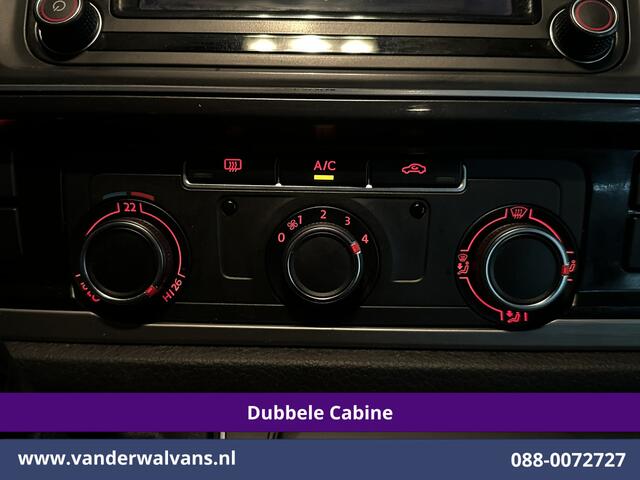 Volkswagen TRANSPORTER 2.0 TDI 150pk Automaat L2H1 Dubbele Cabine Euro6 Airco | 5-Zits | Navigatie | LM Velgen Apple Carplay, Android Auto, Cruisecontrol, Parkeersensoren, Verwarmde voorruit, Achterklep