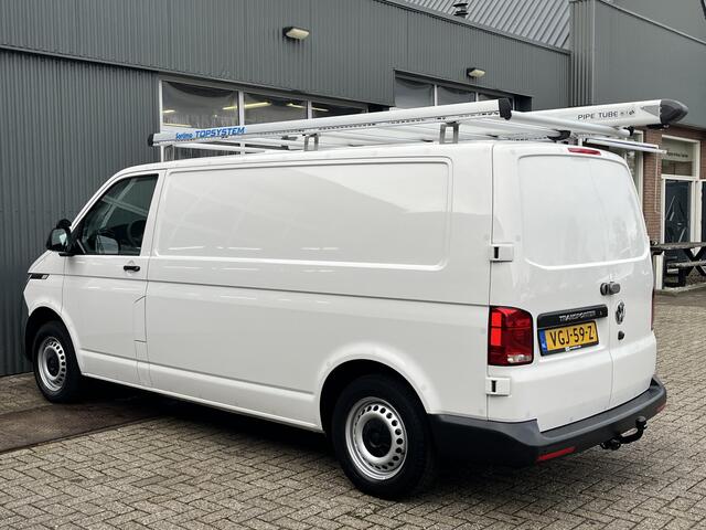 Volkswagen TRANSPORTER 2.0 TDI L2H1 Sortimo Kastinrichting Airco Cruise controle Trekhaak 2200kg trekgewicht Imperiaal Schuifdeur Parkeerhulp achter Telefoonverbinding Euro 6 1e eigenaar Sortimo