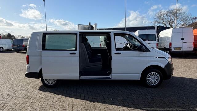 Volkswagen TRANSPORTER 2.0 TDI 81KW 110PK L2H1 DC DUBBELE CABINE EURO 6 AIRCO/ NAVIGATIE/ CRUISE CONTROL/ 100% DEALERONDERHOUDEN