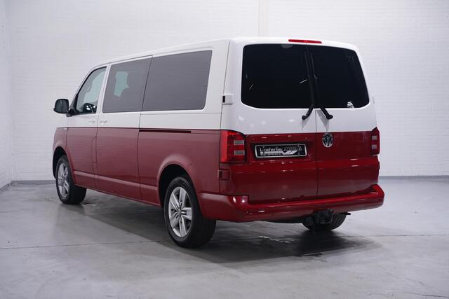 Volkswagen TRANSPORTER 2.0 TDI L2H1 Dubbel Cabine 5-Zits, Two-tone Rood / Wit, 2x Schuifdeur, Navi, Leder, PDC V+A, NAP
