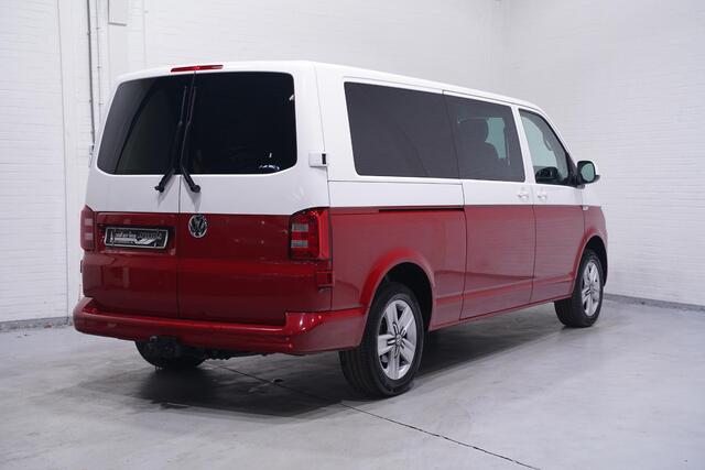 Volkswagen TRANSPORTER 2.0 TDI L2H1 Dubbel Cabine 5-Zits, Two-tone Rood / Wit, 2x Schuifdeur, Navi, Leder, PDC V+A, NAP