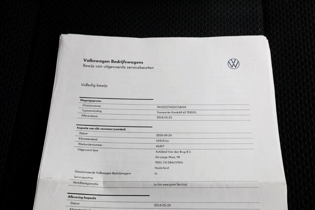 Volkswagen TRANSPORTER T6 2.0 TDI E6 Lang D.C. Comfortline Airco/Navi/Achterklep 05-2018